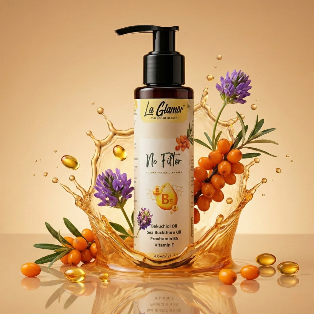Cleanser with Bakuchiol Oil, Sea Buckthorn Oil,Pro Vitamin B5 and Vitamin E