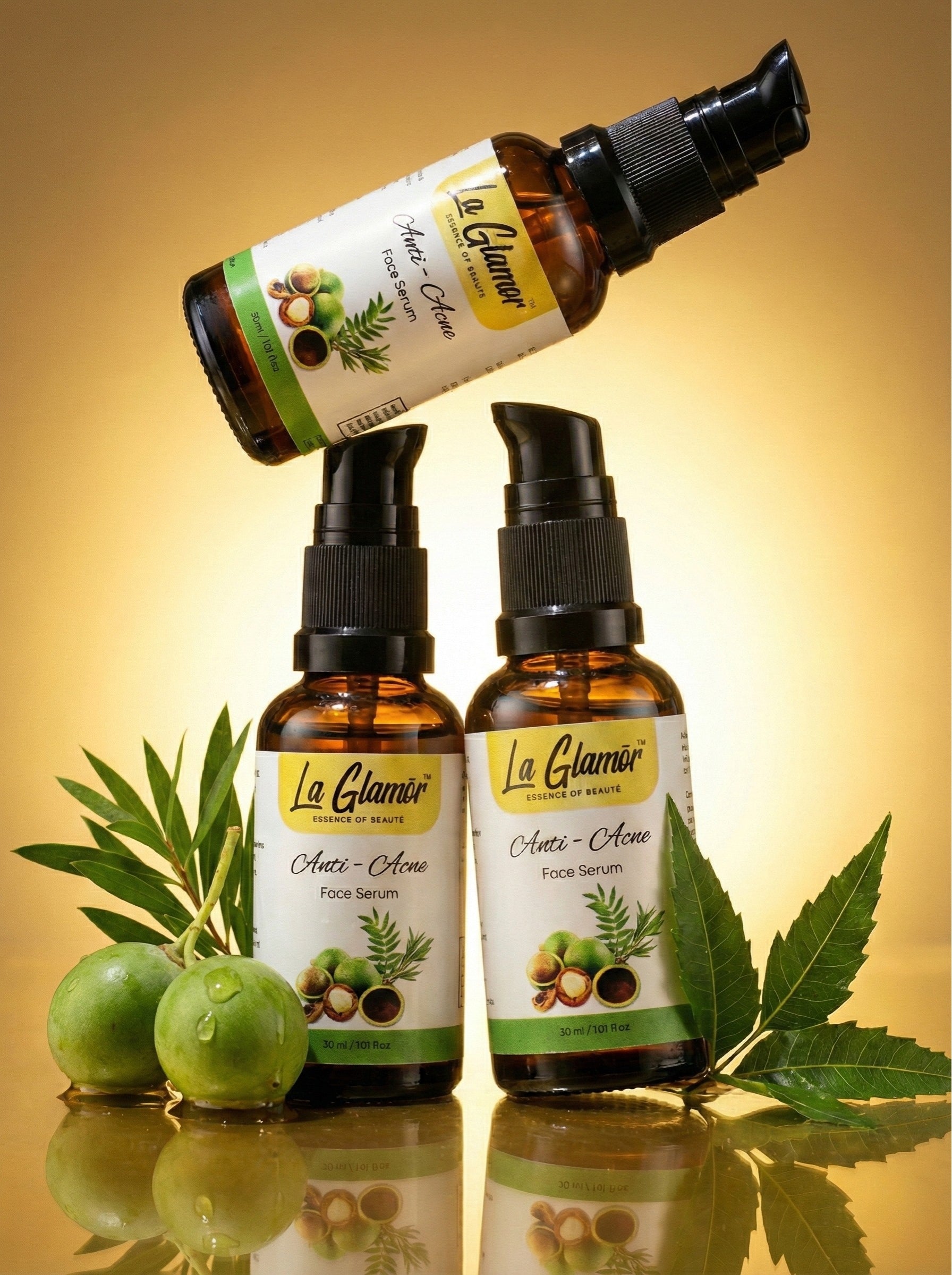 Anti Acne Serum with Tamanu oil, Neem extracts, Tea tree oil and 2% Salicylic Acid