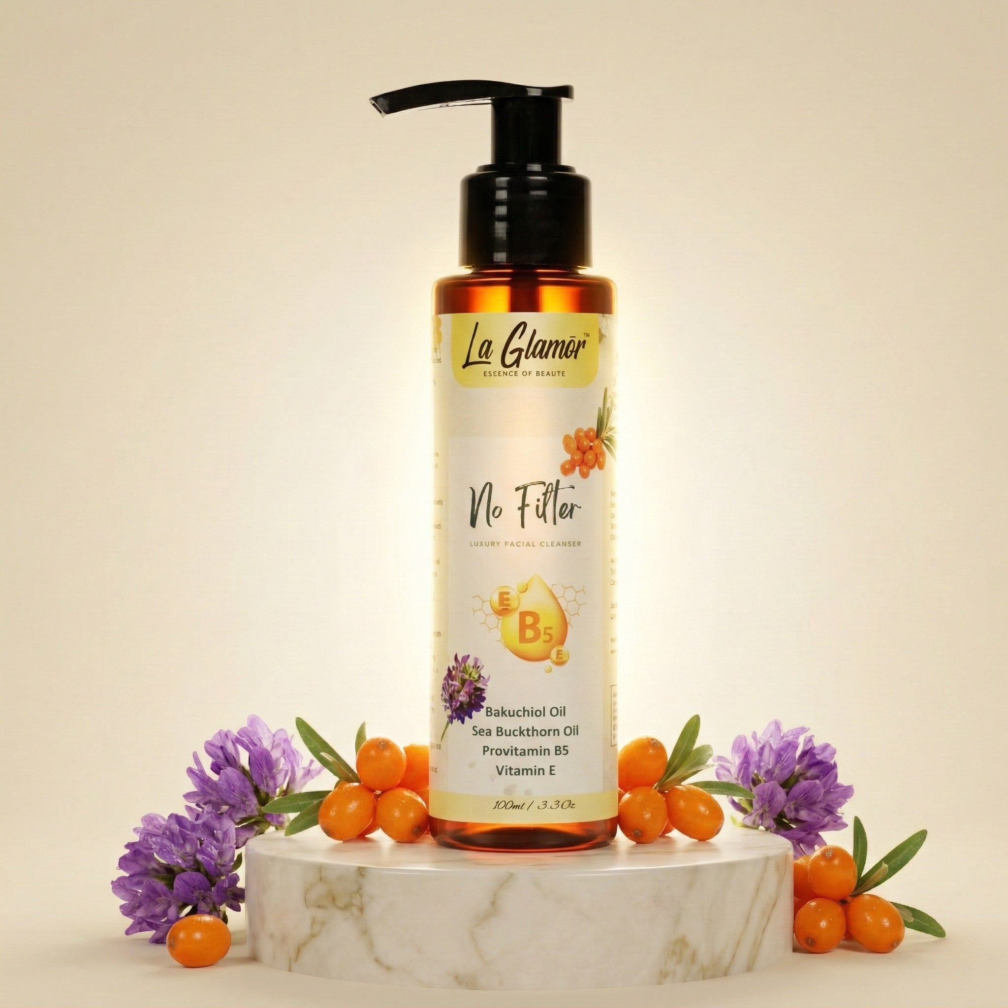 La-Glamor-No-Filter-Cleanser-with-Bakuchiol-and-Sea-Buckthorn-Oil
